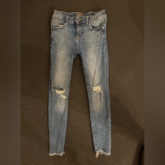 Kids DL1961 jeans, girls, size 7, slim-fit, adjustable waistband - Picture 4 of 6